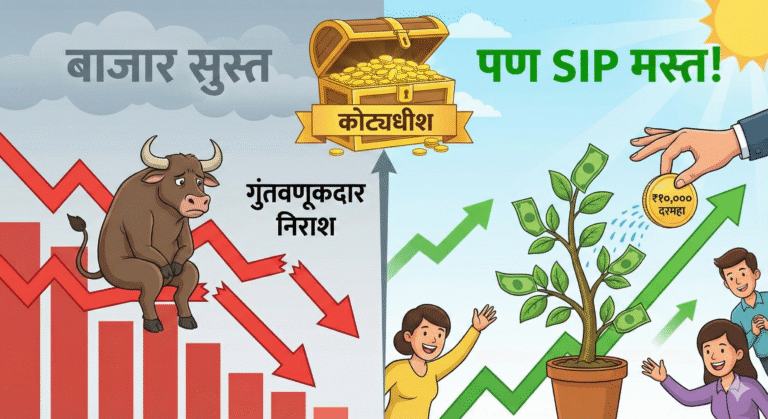 बाजार सुस्त, पण SIP मस्त! दरमहा १०,००० रुपयांच्या गुंतवणुकीतून व्हा ‘कोट्यधीश’